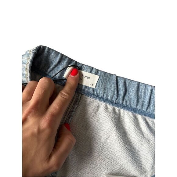 NEW Rag & Bone Miramar Terry Jogger Pants Cotton Terry size L blue Kacy - Picture 7 of 10